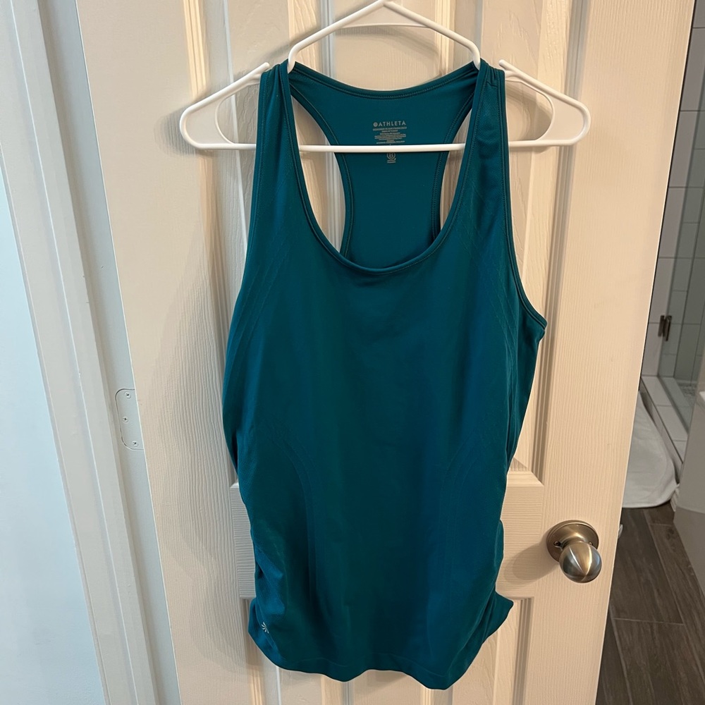 Athleta Teal Racerback Top